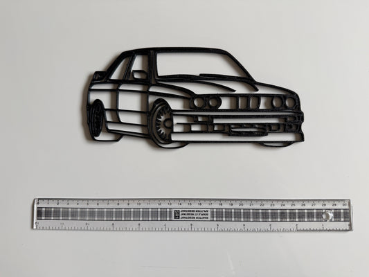 3D Printed BMW E30 silhouette Wall Art