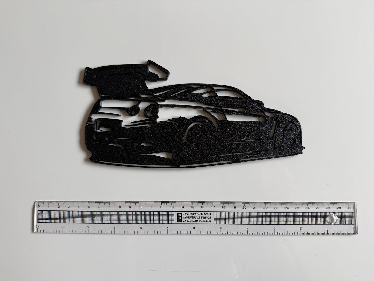 3D printed Nissan GTR Silhouette Wall Art