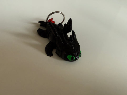 Articulated Toothless Dragon Keyring