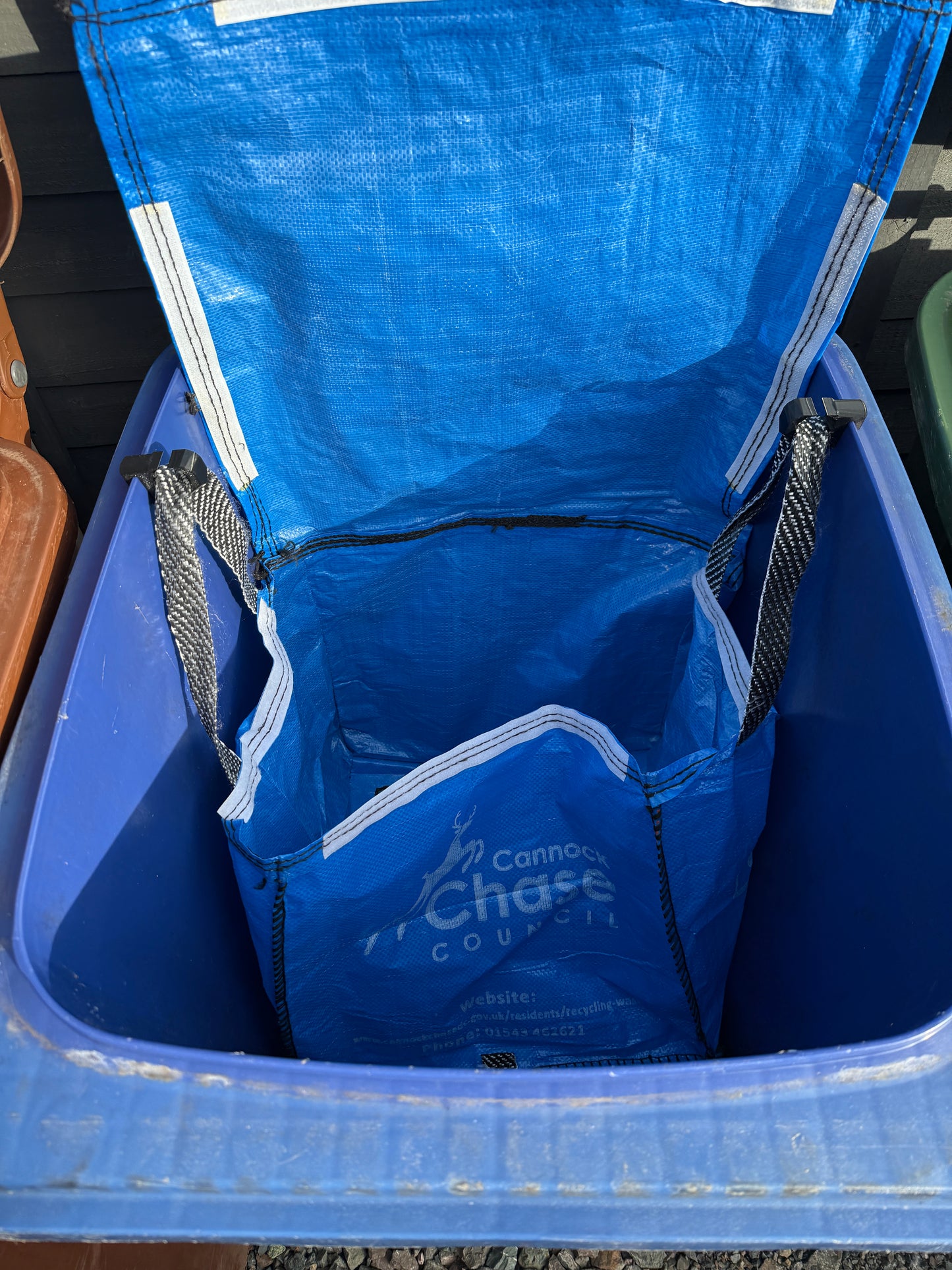HomeDrive Recycling bag Clips for Wheelie Bins,Blue, Green, Grey