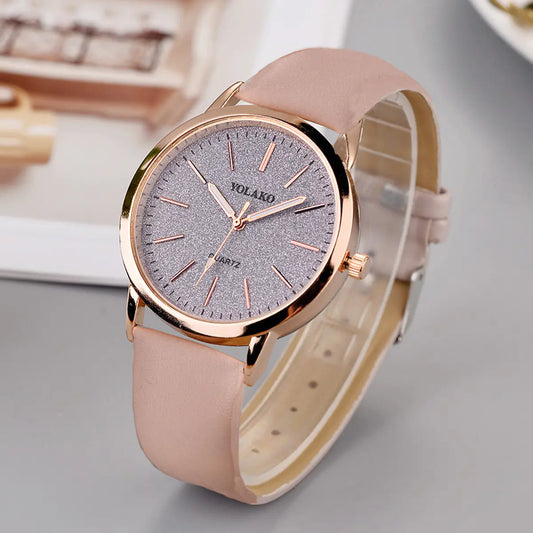 Bracelet Watch, Leather Band Watch, Glitter Watch