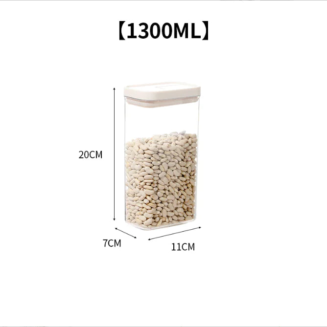 Plastic Storage Jar for Grains and Food Preservation