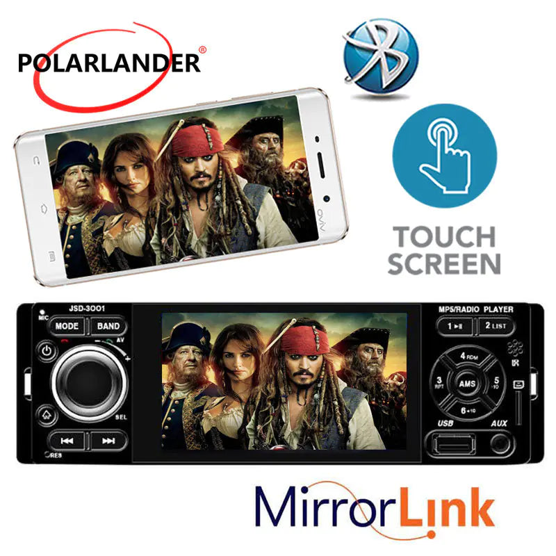 4.1 Inch Bluetooth Car Capacitive Touch Screen and Mirror Link