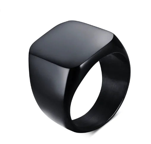 Men's 18MM Stainless Steel Smooth Ring (Wholesale)