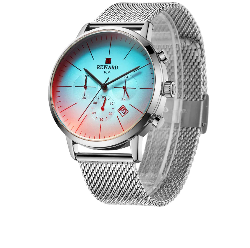 REWARD Fashion Men's Multifunctional Waterproof Quartz Sports Watch