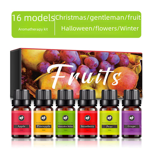 Essential Oil Fruit Set for Aromatherapy Diffuser 10ml
