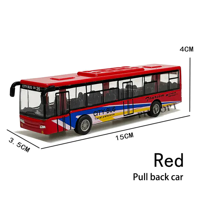 Children's Mini Alloy School Bus Model Toy Car
