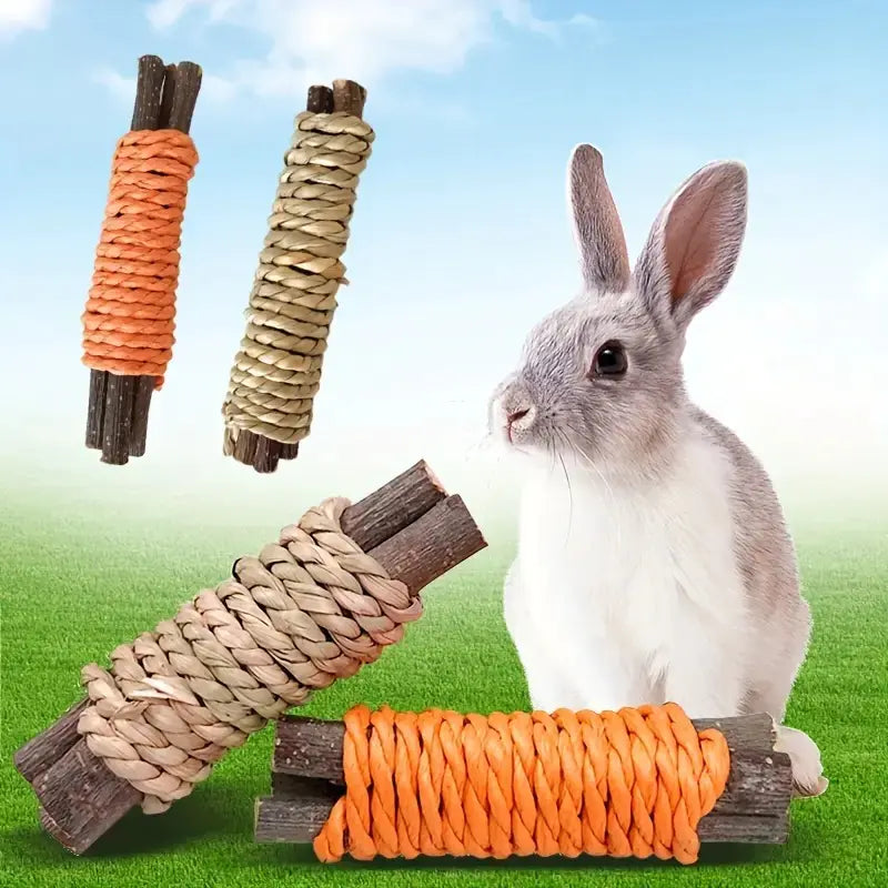 Apple Branch Molar Sticks for Rabbits and Small Pets
