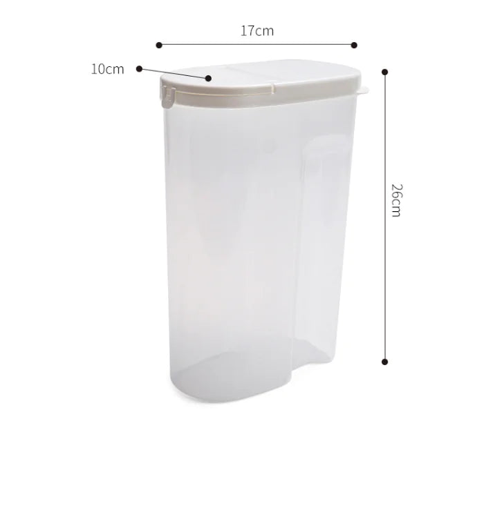 Plastic Storage Jar for Grains and Food Preservation