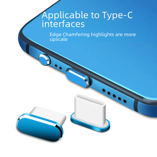 Metal USB Dust Plug for Type-C Charging Port (iphone and Android)