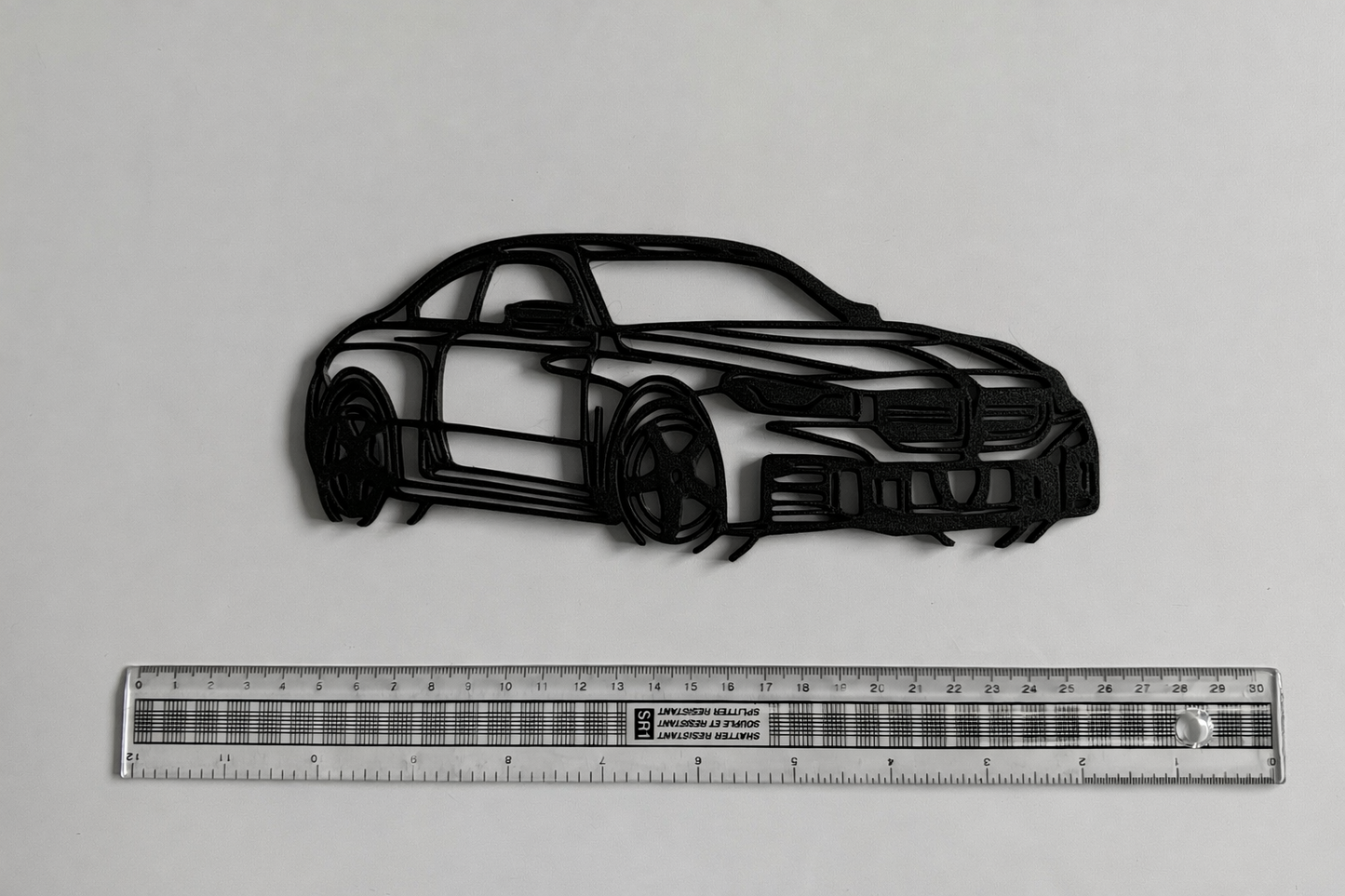 3D printed BMW M2 Silhouette Wall Art