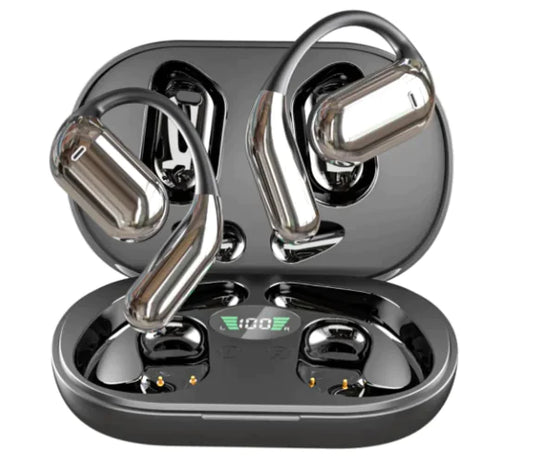 Ear-Mounted Bluetooth Headset with LED Display