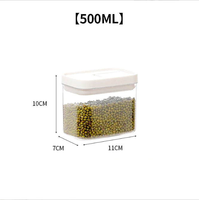 Plastic Storage Jar for Grains and Food Preservation