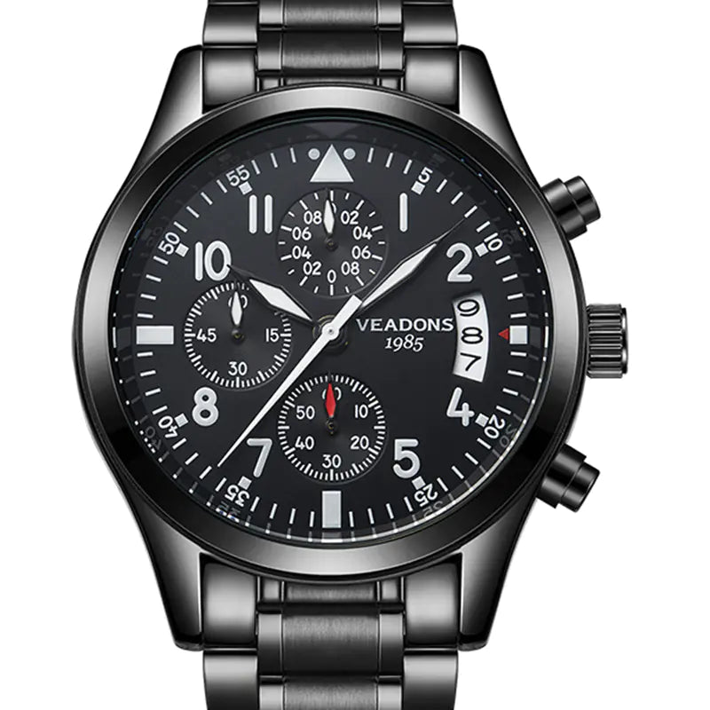 Quartz Watch, Multifunctional Luminous Waterproof Men's Watch