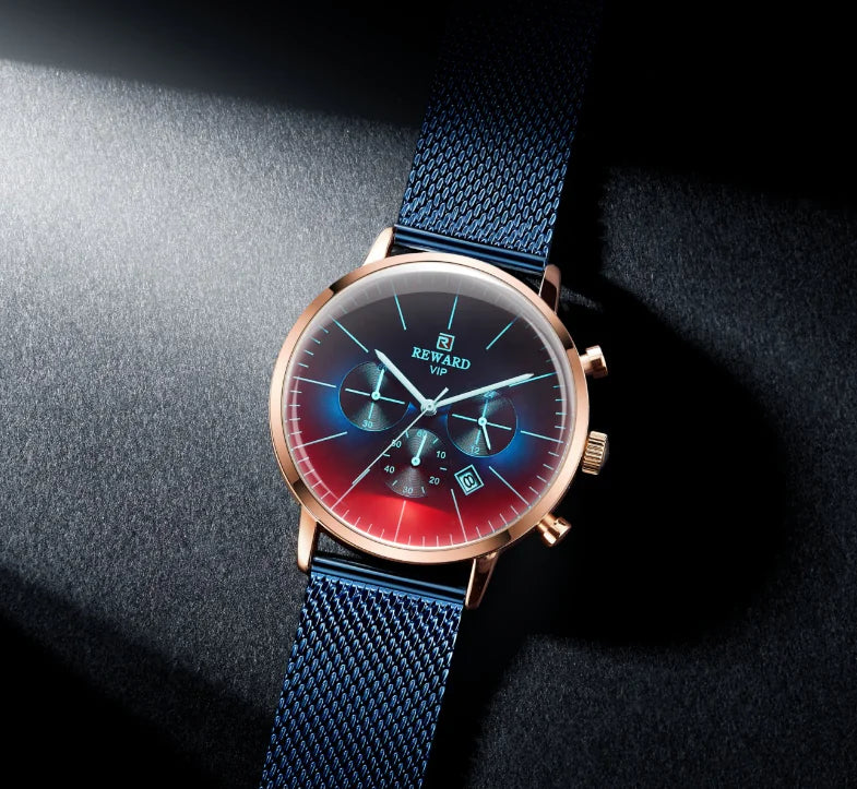 REWARD Fashion Men's Multifunctional Waterproof Quartz Sports Watch