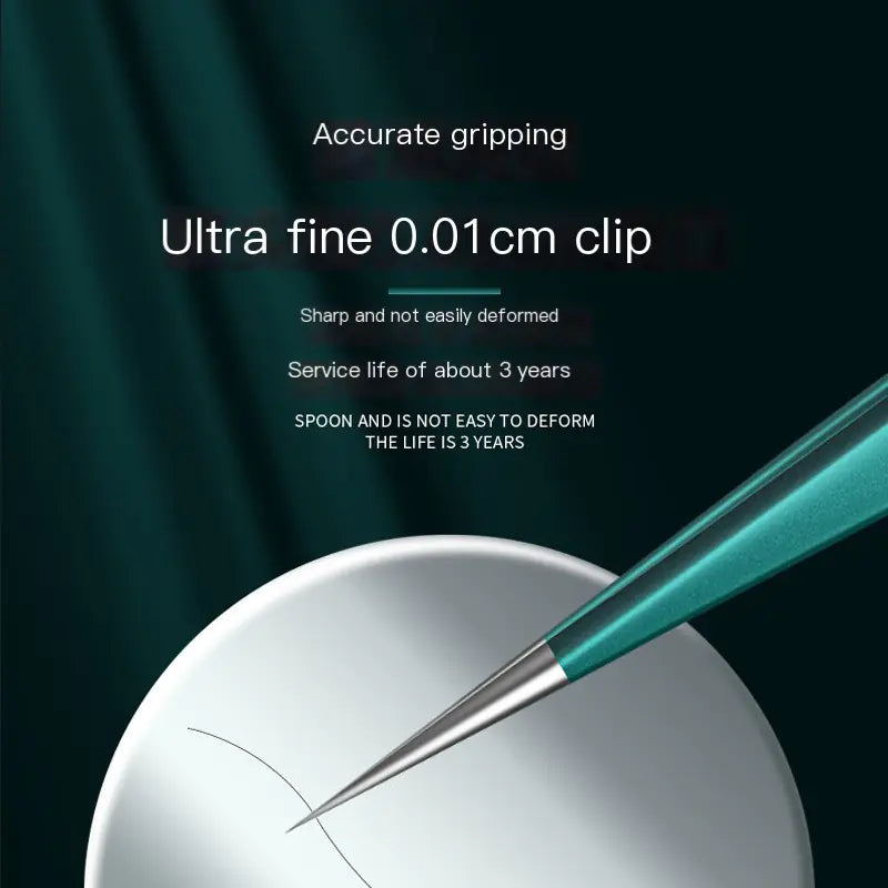 Precision Dolphin Tweezers Set for Eyelash Extension