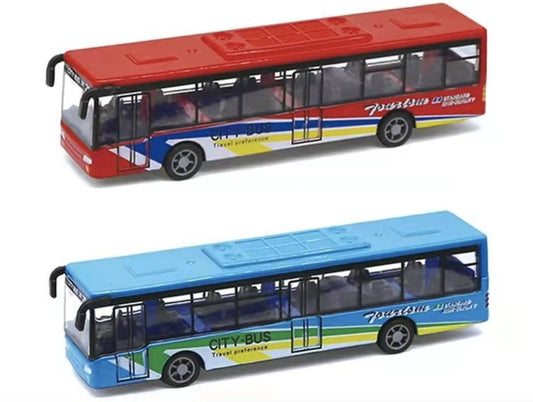Children's Mini Alloy School Bus Model Toy Car
