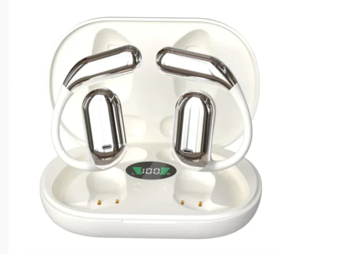 Ear-Mounted Bluetooth Headset with LED Display