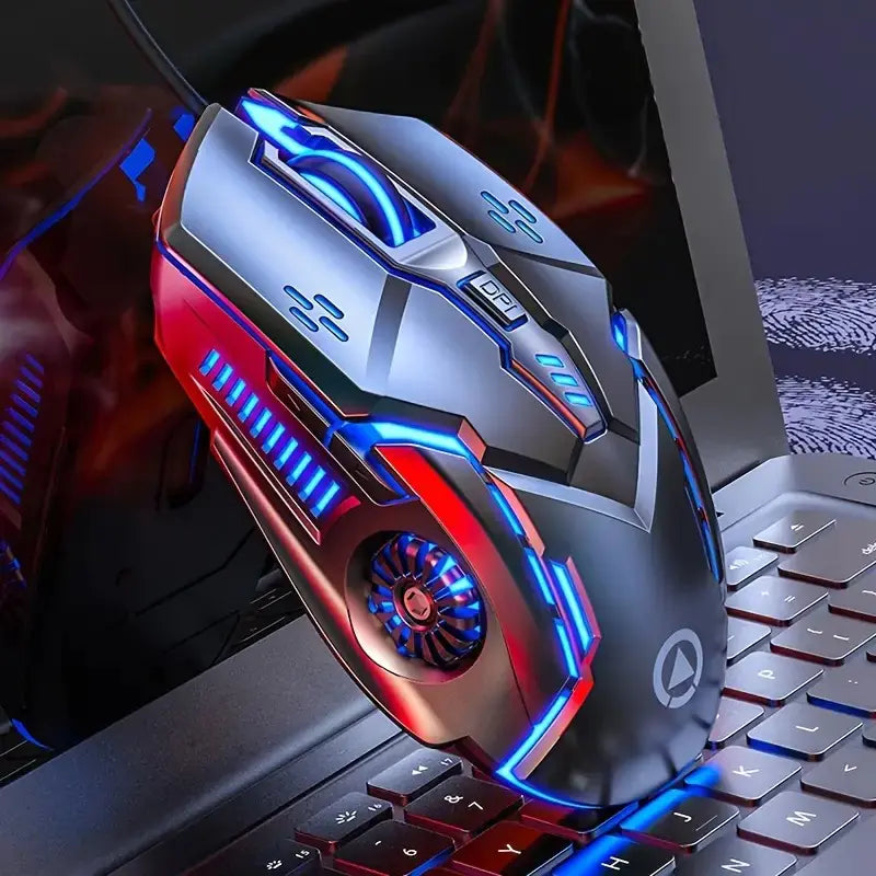 G5 Wired Light Up Gaming Mouse for Quiet Computing