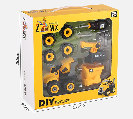DIY Assembly Engineering Vehicle Model Toy for Kids