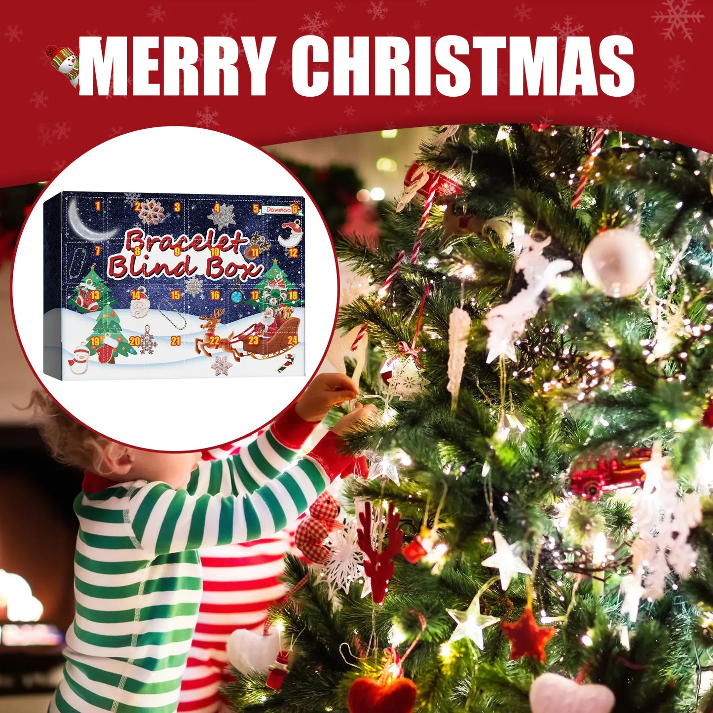 Dowmoo DIY Christmas Advent Calendar Bracelet Kit
