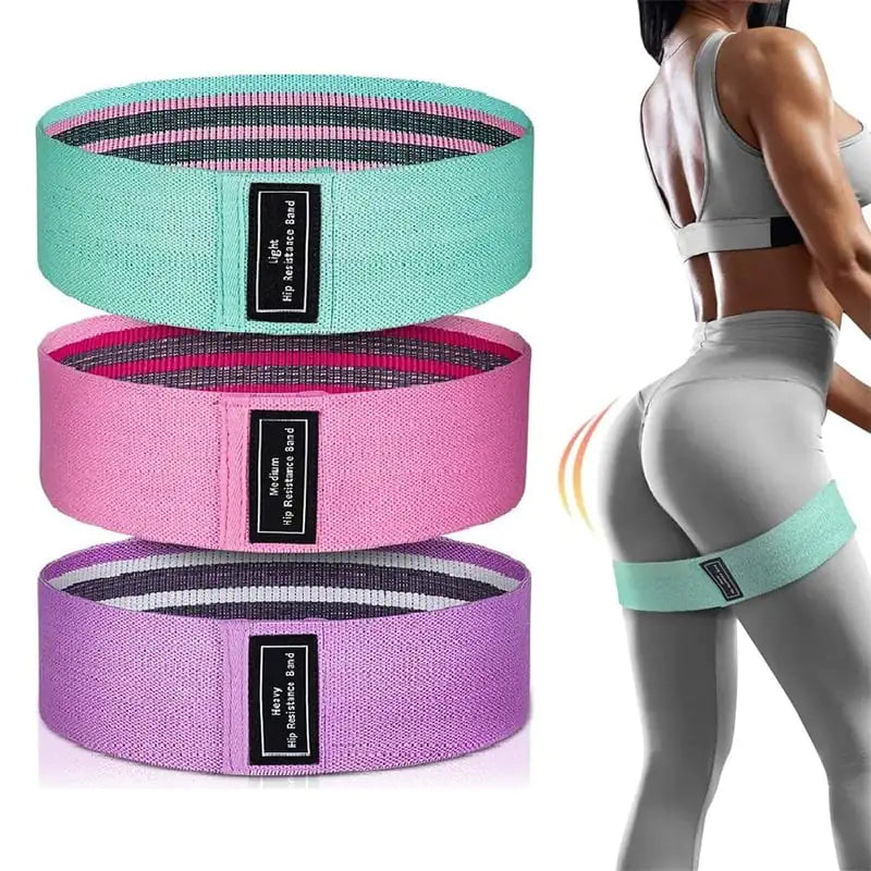 Polyester Latex Yoga Resistance Hip Ring Tension Band
