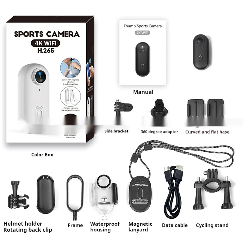 4K HD Mini Action Cam - Waterproof