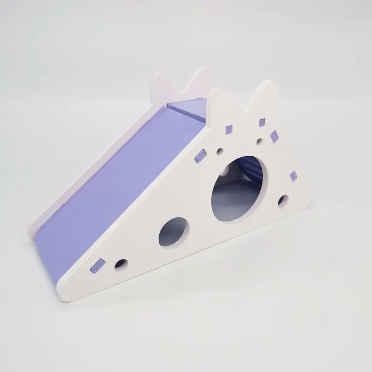 Hamster Toy Nest with Slide and PVC Colorful Hut